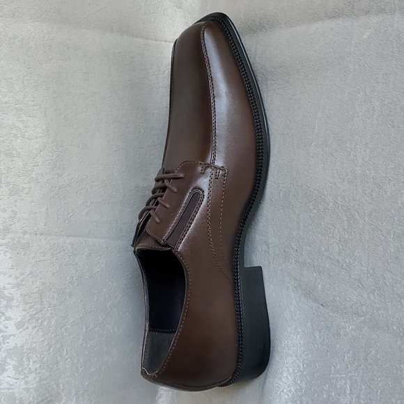 🆕️ ALFANI Brown Lace Up Square Toe Dress Shoes MEN'S SIZE: 12M - Picture 3 of 9